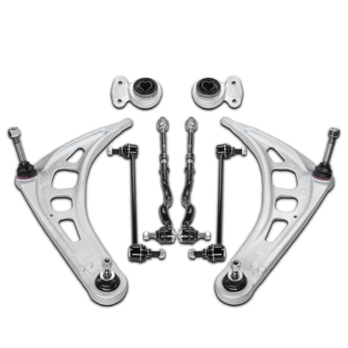 SUSMONSTER Querlenker Satz mit Traggelenk Hydrolager Koppelstange Vorne Spurstange Unten Vorderachse für BMW 3er E46 316-330 1997-2007 Z4 E85 2002-2009 E86 3.0Si 2006-2008