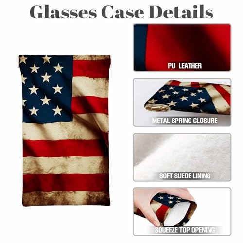 Image of Dragonfly Glasses Case Lightweight Glasses Cases PU Sunglass Organizer Eyeglasses Case Glasses Cases For Men Women