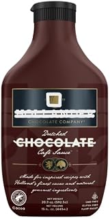 Dutched Chocolate Café Sauce™ | Vegan Friendly, GMO-Free, Gluten/Soy Free, Corn Syrup Free |15 fl. Oz. Squeeze Bottle (Pack of 1)
