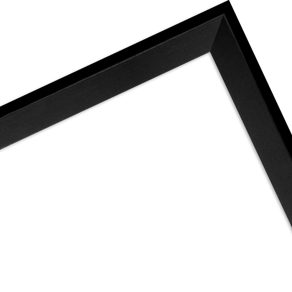 WANDStyle schwarzer Bilderrahmen 50x60 Holz, Bilderrahmen Schwarz Vintage | Hochwertiger Holzbilderrahmen Antik, Posterrahmen zum Aufhängen, Rahmen 60x50 cm, Fotorahmen H790 Made in Germany