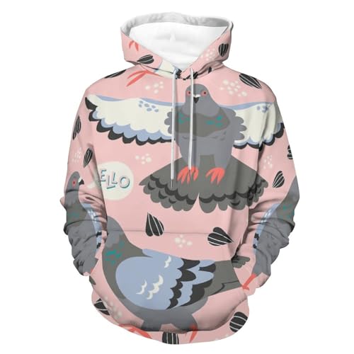 Parrot Print Hooides Men And Woman Hooides Fleece Sweatshirts Winter Clothes - Main Image