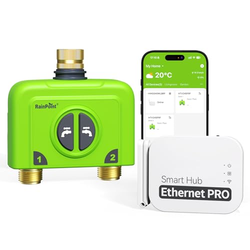 RAINPOINT WiFi Water Timer for Garden Hose, 2 Zone WiFi