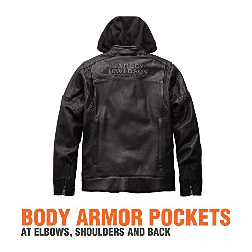 Buy HarleyDavidson Men's Swingarm 3in1 Leather Jacket, Black (Large
