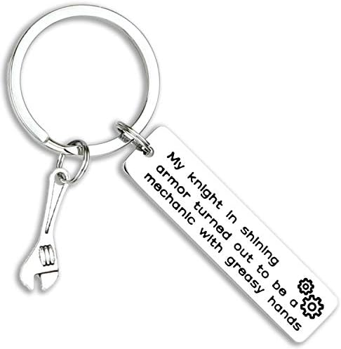 Mechanic Gifts Keychain Love My Mechanic Valentines Day Machinist Gifts Men Mechanic Jewelry