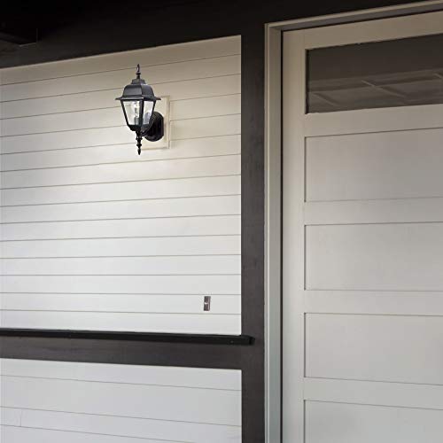 Image of Maple Street 1-Light Outdoor Wall Light with Clear Glass, Wet Rated for Porch, Patio, and Garage - Design House, 507566