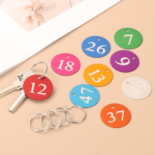 Organizador de llaves con etiquetas de aluminio numeradas para evitar pérdidas 4