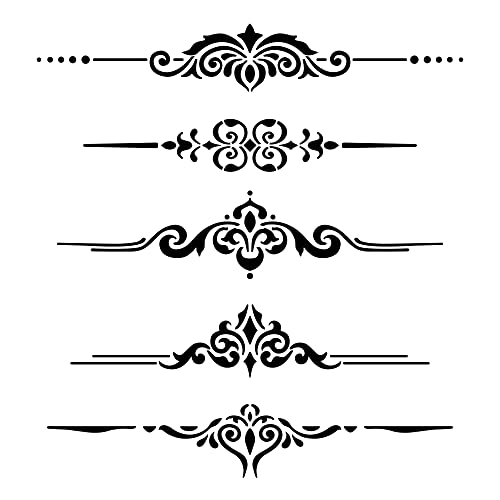Furniture Details Stencil (10 mil Plastic) | Decor Stencils for Painting on Wood, Wall, Tile, Canvas, Paper, Fabric, Furniture and Floor | Reusable Stencil | FS090 by Designer Stencils
