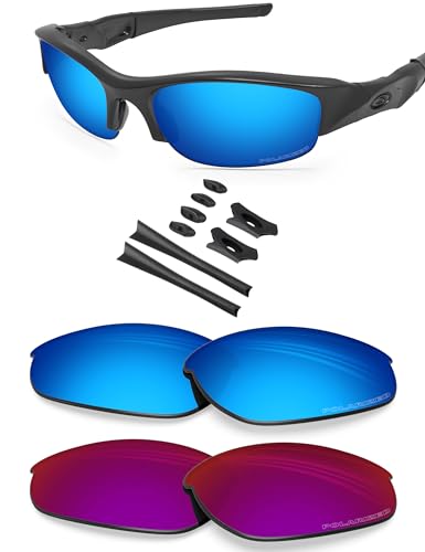 Image of BLAZERBUCK Anti-salt Polarized Replacement Lenses for Oakley Flak Jacket OO9008-2 Pairs