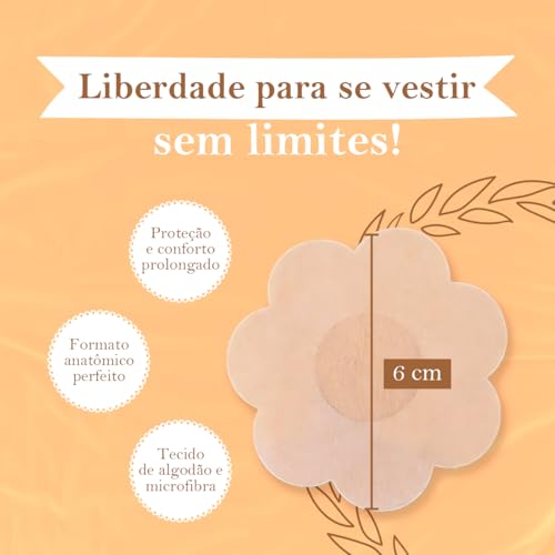 Adesivo Protetor De Mamilo Kit 100 Tapa Bico Seio Peito Silicone Sutiã Aureola Roupa Reutilizável