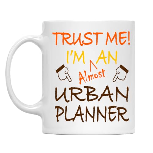 MONIZILUCKY Trust Me! Urban Planner Mug, 11 Oz Two-Sided Ceramic Coffee Cup