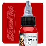 Eternal Ink Lipstick Red Tattoo Ink - 1 oz - Vibrant Red for Tattoos, Smooth Flow, Fade-Resistant - Ideal for All Skin Tones, Vegan and Sterile for Professional Tattoo Artists and Beginners