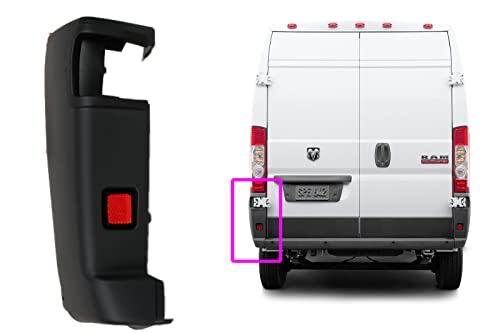 Fit Dodge Ram Promaster 2019-2023 Driver Left Rear Bumper Corner Cover Trim Black (Left Driver) #TOP28