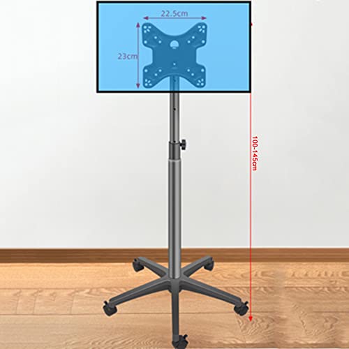 Soporte móvil para TV con ruedas y altura ajustable miniatura 2