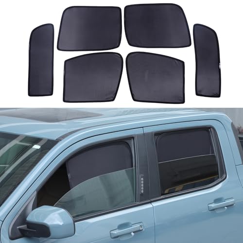 TOYCIDFG Car Door Front Rear Window Shade Mesh Foldable Compatible with Ford Maverick 2022-2025, All Window Shade Breathable Car Interior Accessories