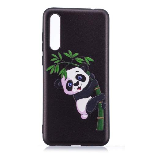 Generic Embossment Patterned TPU Soft Protector Cover Case for Huawei P20 Pro(Panda and Bamboo)