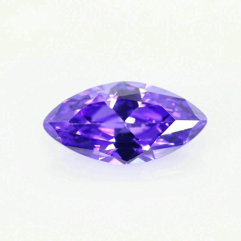 5A Marquise-Form Zirkonia-Stein, mehrfarbig, Brillantschliff, lose synthetische Edelsteinperlen für Schmuck, Weiß, 9 x 18 mm, 50 Stück