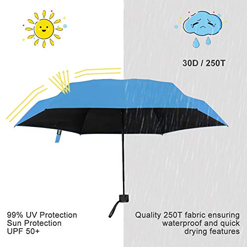 Yoobure Small Mini Umbrella With Case Light Compact Design Perfect For Travel Lightweight Portable Parasol Outdoor Sun&Rain Umbrellas #TOP5