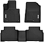 OEDRO Floor Mats Compatible for 2022 2023 Hyundai Tucson, Unique Black TPE All-Weather Guard, Front and Second Row, Full Set Liners
