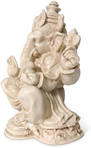 Purity Style Handcrafted Resin Ganesha Statue, Decorative Ornament