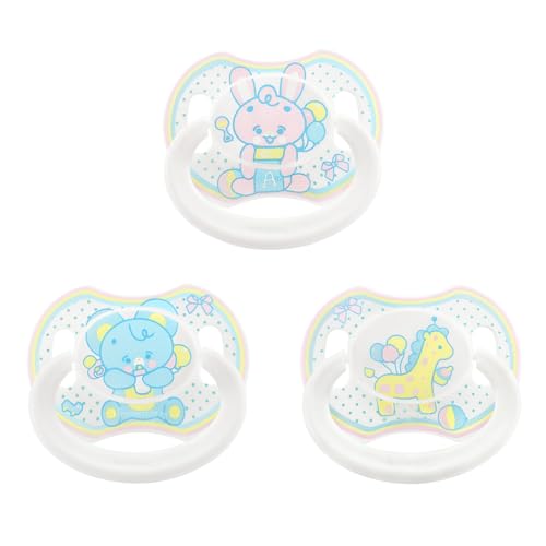 LittleForBig Bigshield Generation-II Adult Sized Printed Pacifier Set Baby Parade Pattern 3-Pack