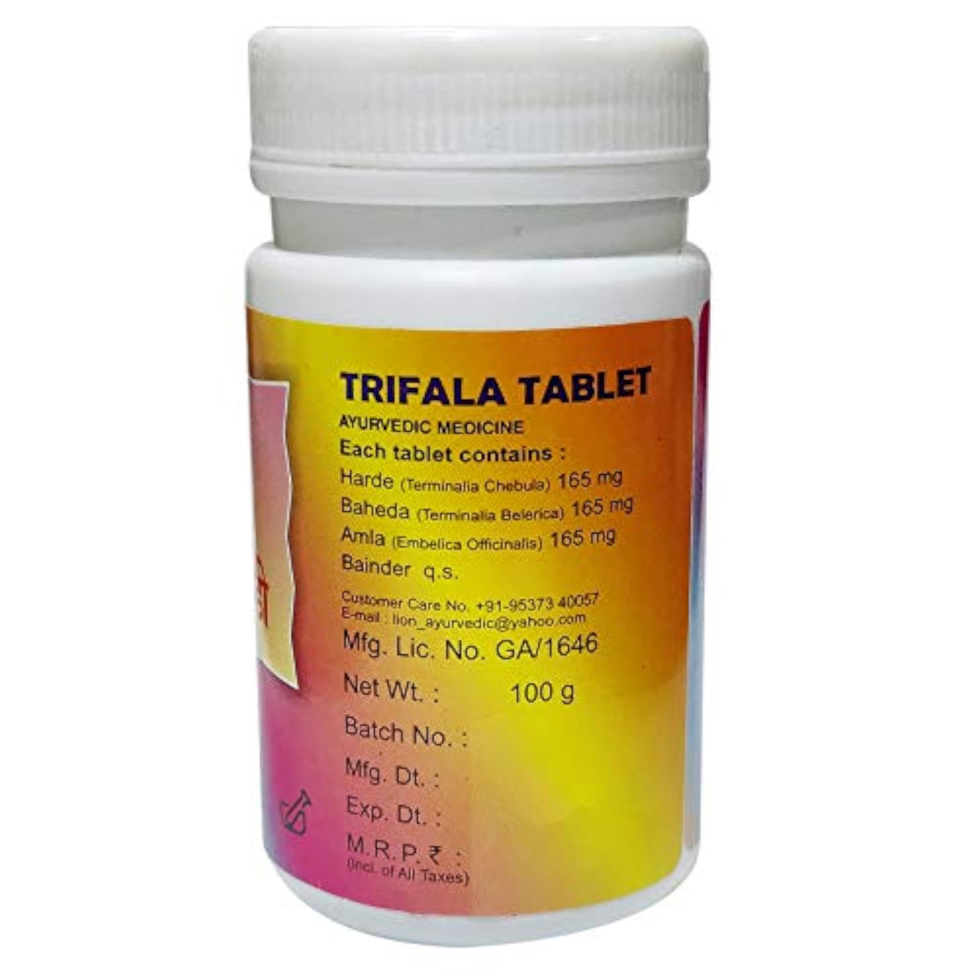 Trifala Tablet, Herbal Supplement for Detoxification