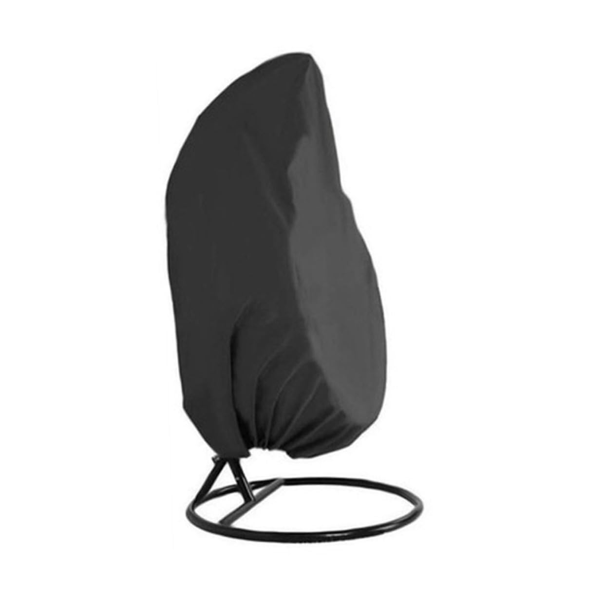 Toddmomy Housse de Fauteuil Suspendu Œuf, Imperméable et Anti-poussière, Fermeture Éclair Centrale, Polyester Noir, pour Jardin et Cour