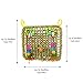 SunGrow Bird, Small Animals & Rabbit Foraging Wall Chew Toy with Hanging Hook, Seagrass Woven Mat with Colorful Wooden Blocks