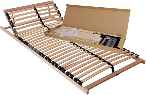 BeCo Easy Star Sommier à lattes réglable - Tête de lit adaptable individuellement, idéal pour tous les types de matelas, stable, durable, pour un confort de sommeil élevé, dimensions : 90 x 200 cm