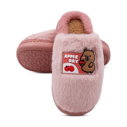 Image of VRITRAZ Women's Comfort Slip On Closed Toe Warm Winter with Cute Design print House Clog Indoor Slipper