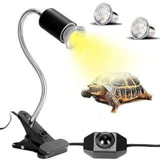 UQTUKO lampe chauffante 25 W et 50 W UVA UVB avec pince pivotante