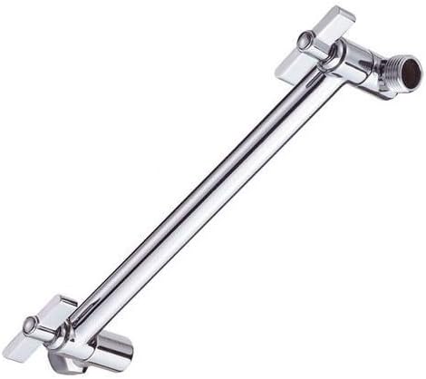 AKDY Solid Brass Shower Arm with Lock Joints in Chrome, Adjustable Extension Shower Arm for Shower Heads