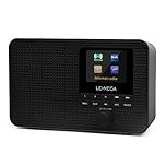 LEMEGA IR1 Radio Internet WiFi Portable, Radio numérique Dab/Dab+/FM, Haut-Parleur Bluetooth, Double réveil, minuterie Sommeil, 60 préréglages, Sortie Casque, écran Couleur – Noir Finition