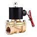 Electric Solenoid Valve, 3/4 inch electric water valve AC 220V NC Zinc Alloy Body Water Valve for Water Oil Air Gas