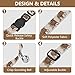 Dog Collar Horseses Beige Pattern Small Dog Collars Comfortable Puppy Collar Cat Pet Collar for Small Medium Dogs Cats 2 Pack