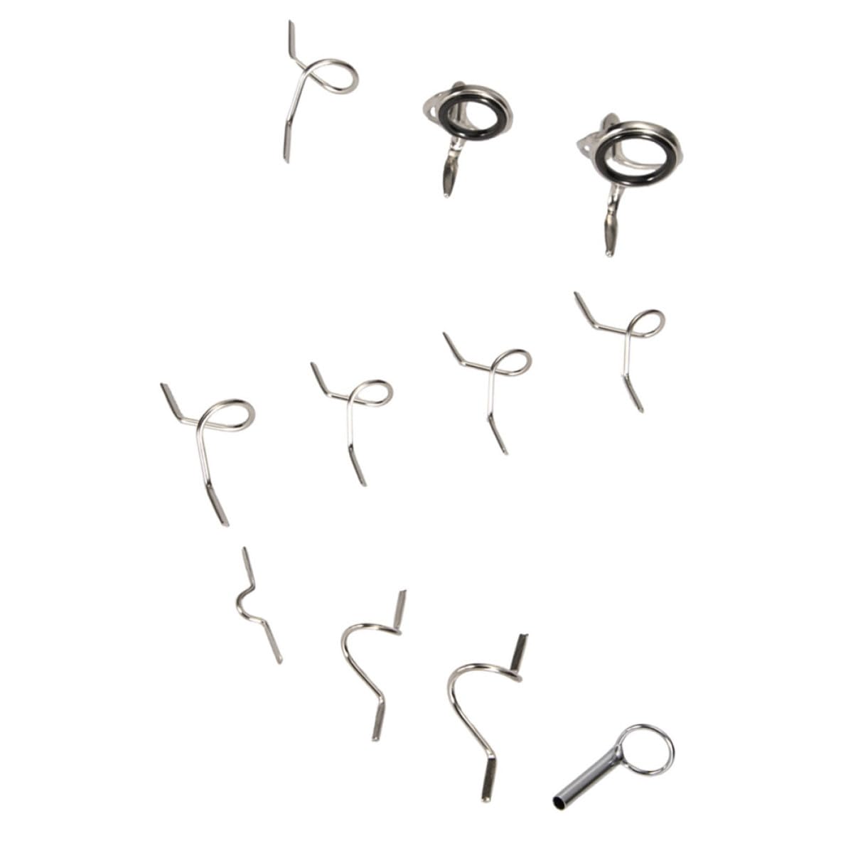 Mipcase Kit De Réparation Dembouts De Canne À Pêche en Acier Inoxydable 55 Pièces pour Accessoires De Pêche Facile À Utiliser Et À Appliquer
