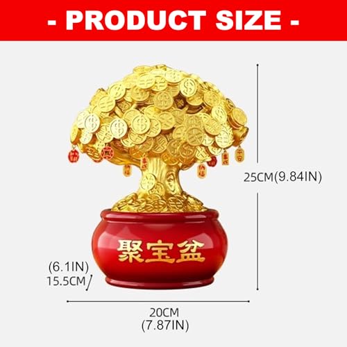 Arbre de richesse Feng Shui comme objet de présentation de salon - 4