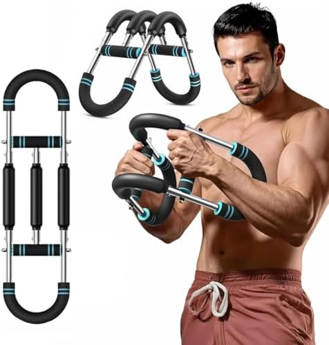 2X POWER (25-50KG) Ayarlanabilir Çift Metal Yaylı Göğüs & Kol Full Body Egzersiz Aleti Fitness Bar - Görsel 1