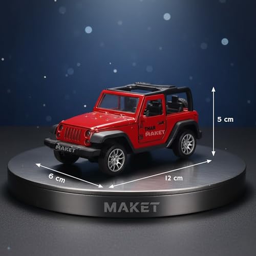 Image of HOMEYS 1:32 Scale DieCast Metal Toy Car with Pull Back Action - Openable Doors and Realistic Detailing Mini Model Vehicle for Kids Boys Girls and Collectors (RED-Open ROOF)