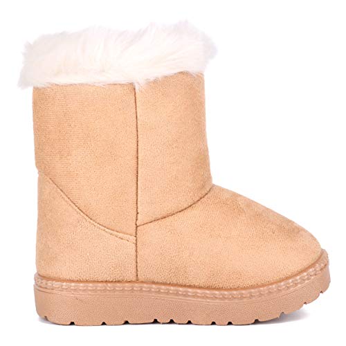 Image of Femizee Girls Boys Warm Winter Boots Kids Outdoor Snow Boots(Toddler /Little Kid)