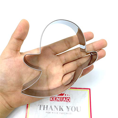 KENIAO Ghost Cortador de galletas para Halloween  4 x 3.8 pulgadas  Acero inoxidable