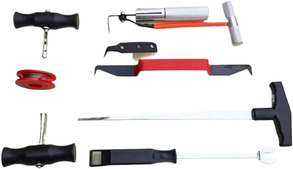 Glass Cutting and Auto Window Repair Car Windshield Removal Tool Set 8 Pcs