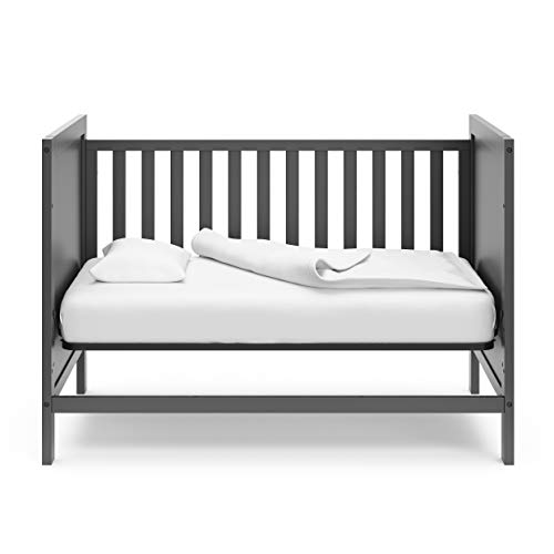 Storkcraft Nestling 3-In-1 Convertible Crib (Gray) - Easily Converts To Toddler Bed And Daybed, Planked End Panels For Transitional Style #TOP7