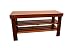 Legacy Decor Wooden Shoe Bench Walnut Color