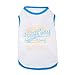 Blueberry Pet Torre di Calafuria Surfer's Point Cotton Dog Tank Top Shirt, Back Length 16", Pack of 1 Clothes for Dogs