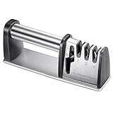 afilador de cuchillos bavarian edge precio FÁCIL DE USAR: Simplemente tire de los cuchillos a través de la muesca adecuada unas cuantas veces y, después de solo unos segundos, incluso los cuchillos viejos sin filo estarán como nuevos (no los afile de un lado a otro).
