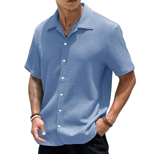 Chemise col cubain vintage pour vos journées décontractées et soirées plage