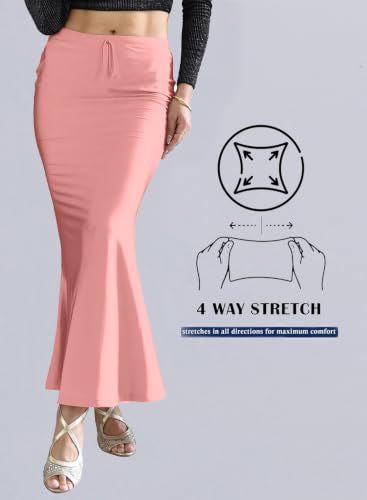 Image of Saree Shapewear Petticoat for Women, Stretchable Saree Shaper
