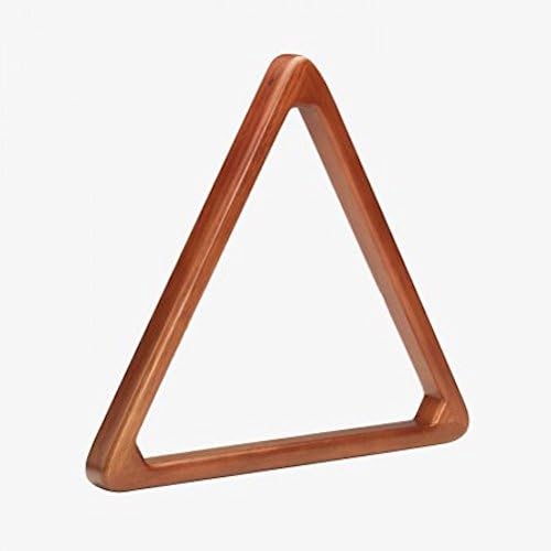 Pro Series Heavy Duty Billiards 8 Ball Wooden Pool Balls Rack Triangle Holder - Old World Mahogany