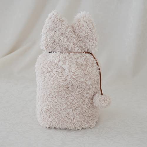 骨壷 骨壺 カバー 骨壷カバー 骨壺カバー 納骨袋 覆い袋 骨袋 5寸 人間 赤ちゃん ペット 犬 猫 かわいい おしゃれ 手作り 分骨 手元供養 耳型ふわもこ カスタード 0101C50