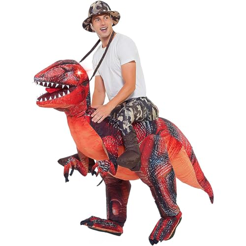 Inflatable Dinosaur Costume Adult Halloween Costume Women Man Funny Blow up Costume for Halloween Party Cosplay